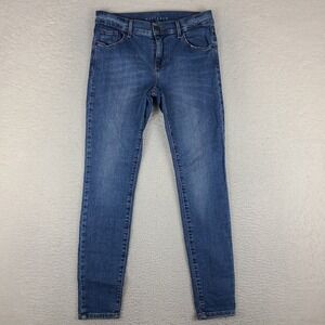 Mott & Bow Jeans Womens 28x30 Blue Mid Rise Skinny Medium Wash Denim